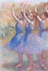 Edgar Degas, Trois danseuses, jupes violettes, 1896, Private Collection
