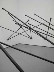 Latifa Echakhch, Fantasia (Empty Flag, Black), 2008; Globus, 2007 Ausstellungsansicht �Shifting Identities�, Kunsthaus Z�rich, 2008 Courtesy of the artist and Kamel Mennour, Paris � Latifa Echakhch
