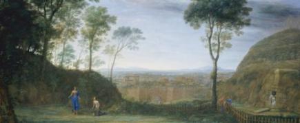 Claude Lorrain, Landschaft mit Christus der Maria Magdalena erscheint, 1681, St�del Museum, Frankfurt am Main
