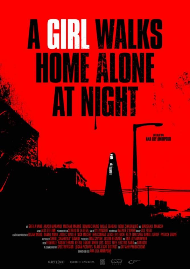 A Girl walks home alone at Night