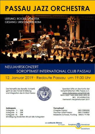 Neujahrskonzert Soroptimist Passau / Max Greger Jr. und Band